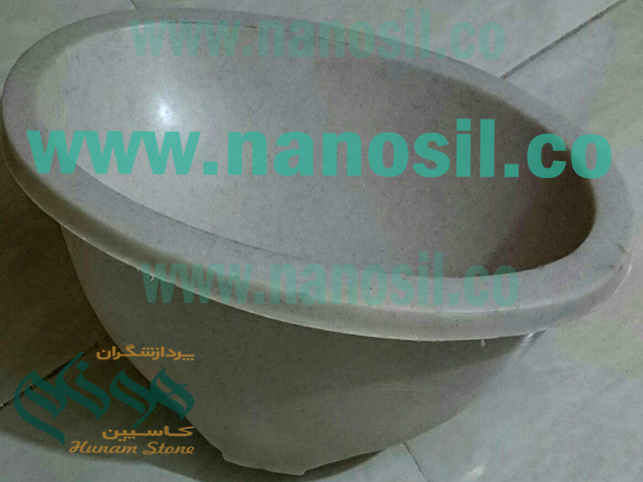 Production of sink | Sink production line Coreen stone sink production line Swarovski Crushed Stone Cabinets Similar to Granite Marble Curry | Honam Artificial Stone