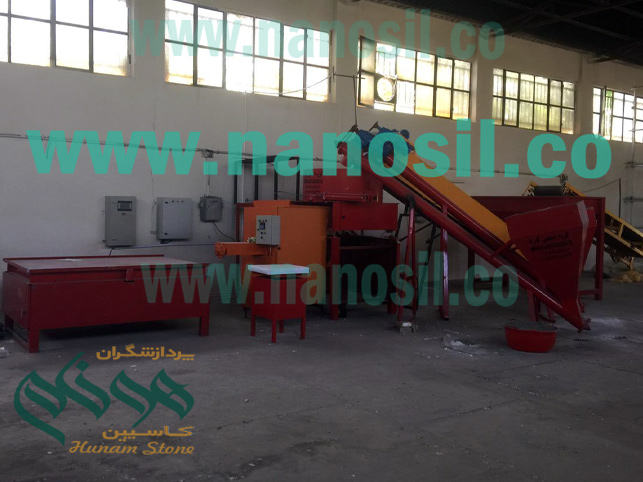 Artificial Stone Line | Non-standard semiautomatic production line Production of synthetic rocks of nano-cement plast